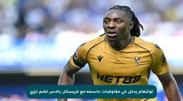 توتنهام يدخل في مفاوضات حاسمة مع كريستال بالاس لضم إيزي